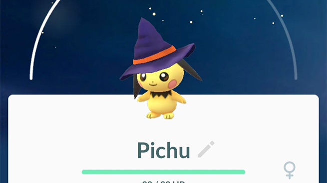 halloween-pichu pokemon go