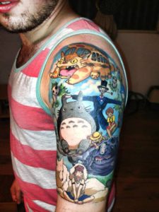 Studio Ghibli Tattoo Sleeve